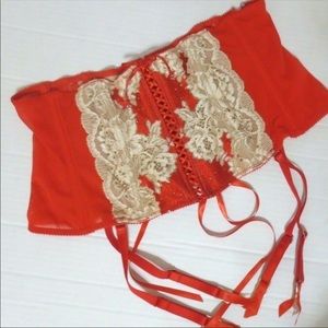 Corset garters victorias secret